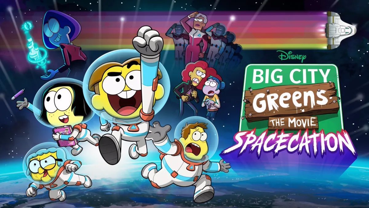 Widescreen variant keyart for ‘Big City Greens The Movie: Spacecation.’