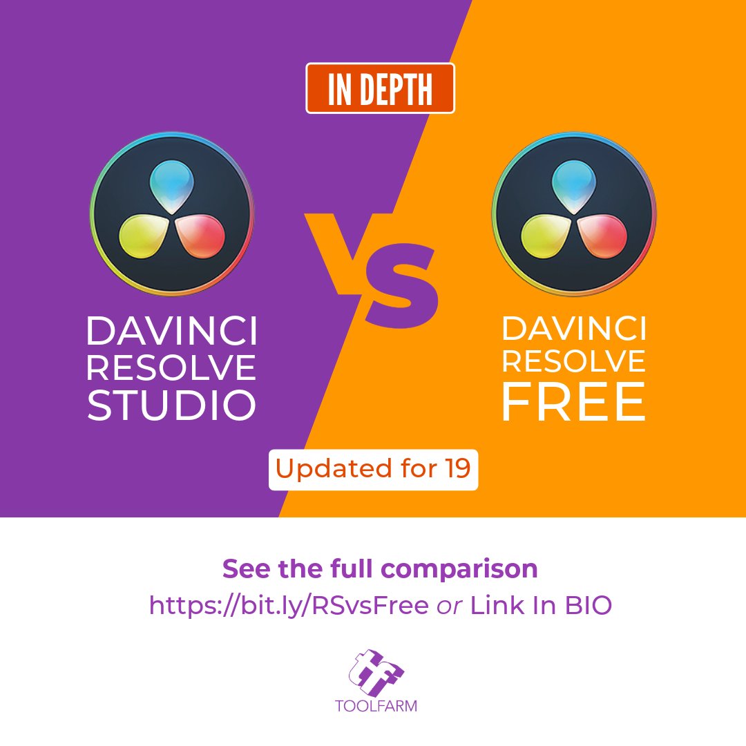 toolfarm's tweet photo. Is Blackmagic DaVinci Resolve Studio worth the investment? Updated for v19
https://t.co/owxn0vOBZD
#toolfarm
#videoediting
#videoeditor
#davinciresolve
#davinciresolvestudio
#resolvestudio
#filmmaking
#filmeditor
#textbasedediting
#AI
#colorgrade
@blackmagicdesign https://t.co/X2XvjshCpa