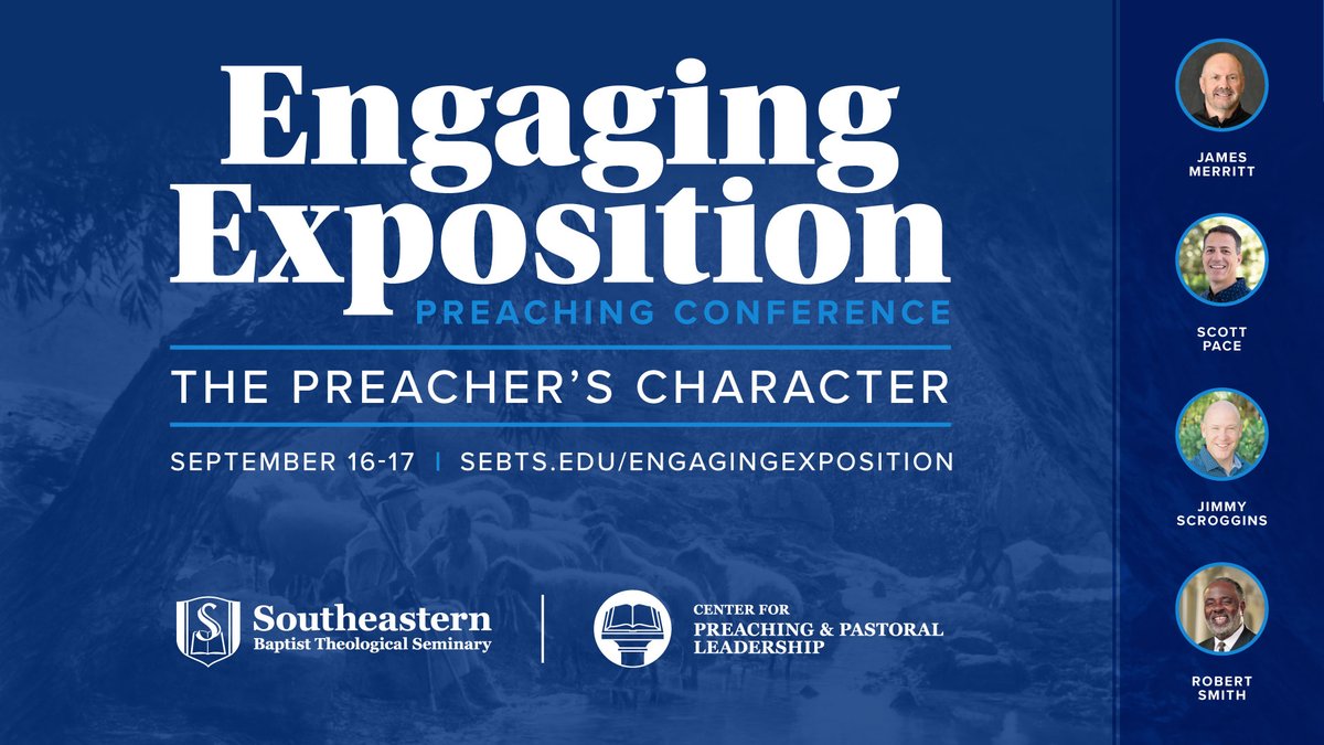 Check out the new <a href="/SEBTS/">Southeastern Baptist Theological Seminary</a> Engaging Exposition Preaching Conference!

🔗 For more information and to register, visit: sebts.edu/engagingexposi…