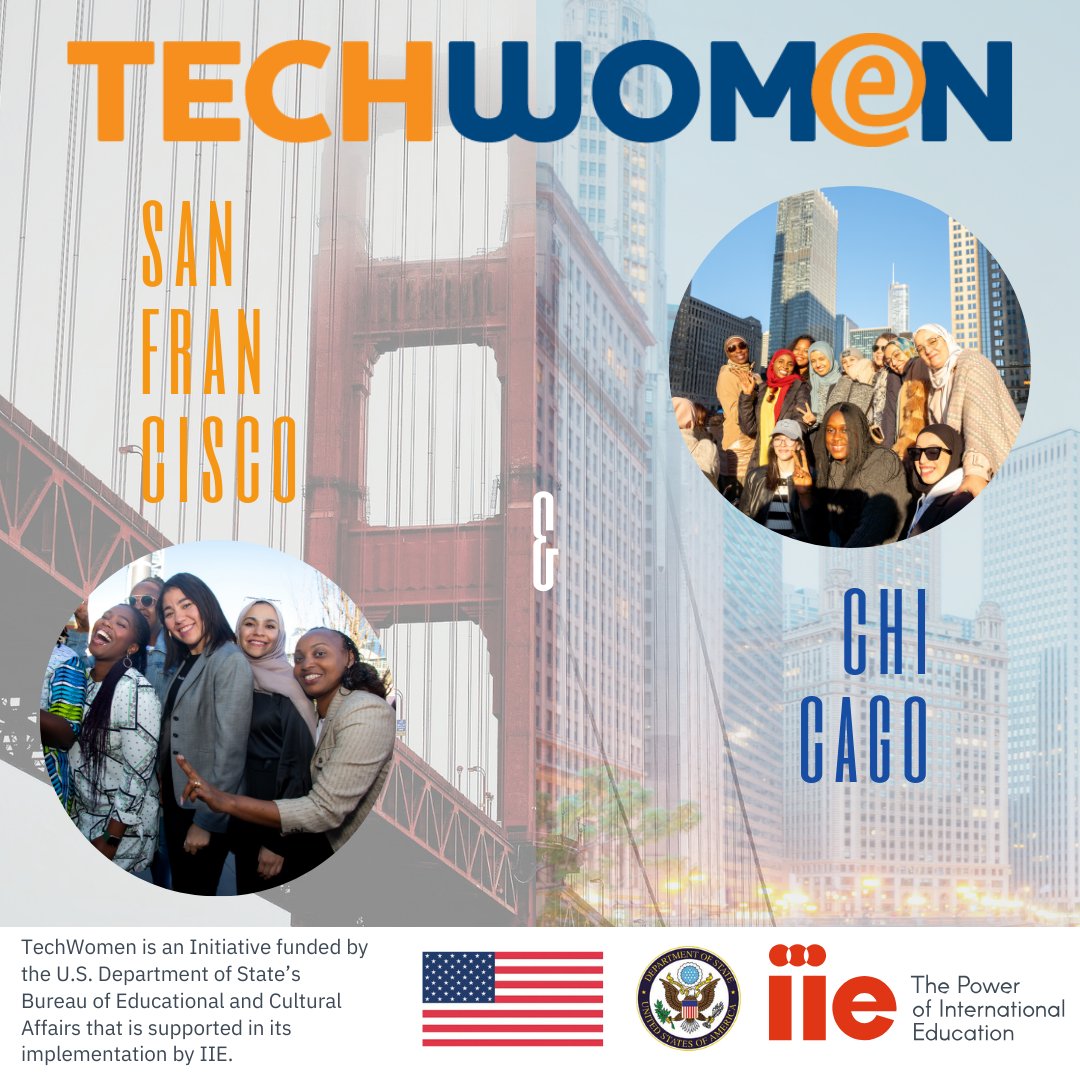 Since 2011, TechWomen has expanded into new regions, disciplines & partners. In 2023, we took another leap from the #SFBay to #Chicagoland! Join our mentors & help our global women in #STEM build their goals & networks in the U.S. Learn more: bit.ly/TWMentors @ECAatState