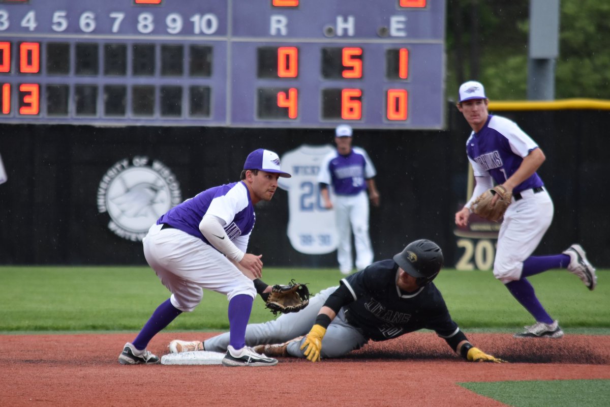 Stabane singled, stole second and scored on a Skenandore base hit. Mid 5 | UWO 1, UWW 4