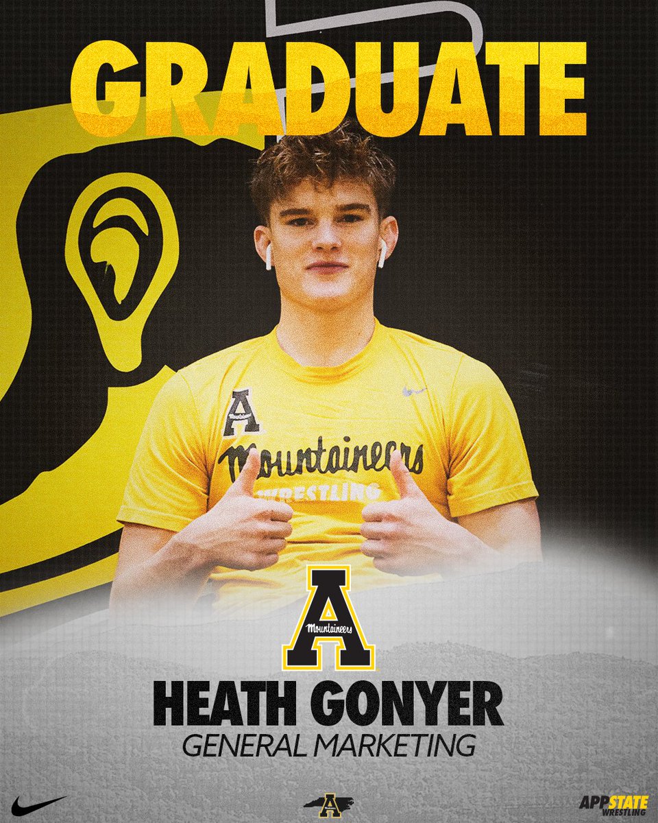 𝐂𝐥𝐚𝐬𝐬 𝐨𝐟 𝟐𝟎𝟐𝟒 🎓 Congrats to @AppState graduate Heath Gonyer #ReAchTheSummit