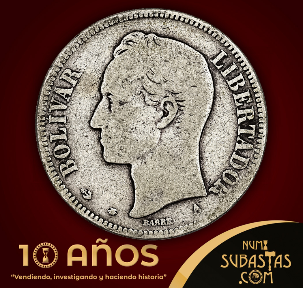 EN SUBASTA:
LOTE# 52-33
EL PRIMER FUERTE, 1 VENEZOLANO DEL AÑO 1876 
cutt.ly/ceeifcKz 
#Numisubastas #SubastaNumismatica #Coins #Coinnerd #Coleccionismo #Moneda #Coin #CoinCollection #CoinCollector #WorldCoins #CoinGeek
