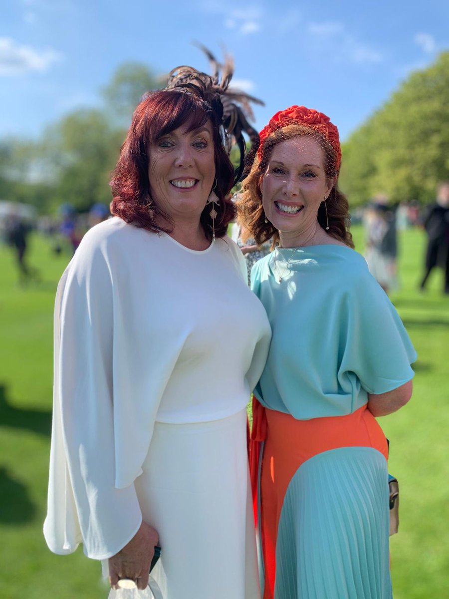 CONGRATULATIONS to Kate Cleland & Angela Reed who were invited to Buckingham Palace's Garden Party 🌷 ☀️ Kate was awarded a British Empire Medal last year and Angela was nominated to attend in recognition for her work on encompass ❤️ Well done ladies 👏