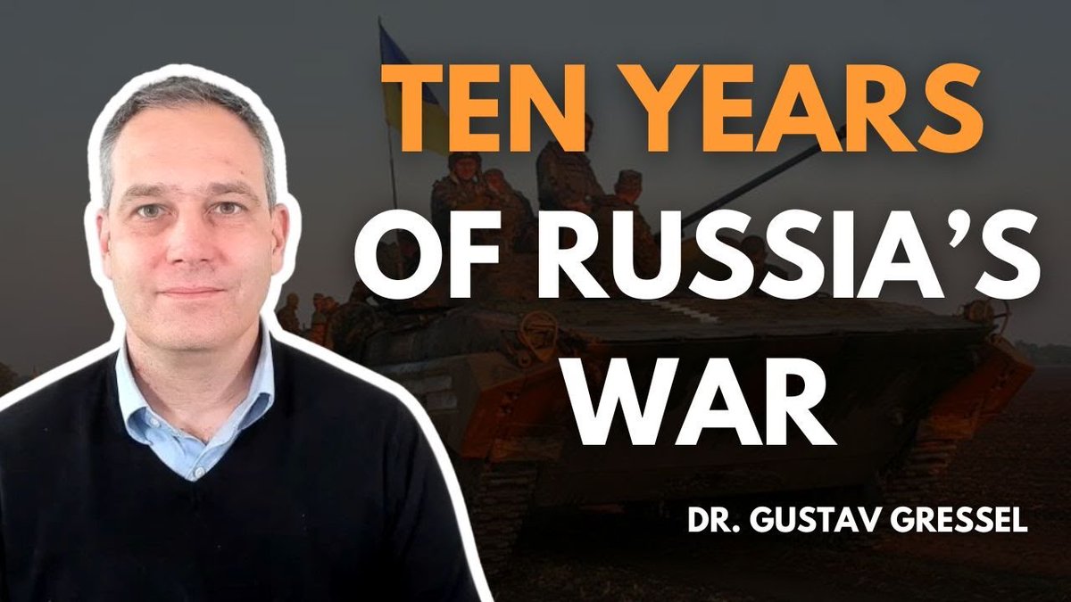6) Russia's war against Ukraine has started 10 years ago. Amazing Dr. @GresselGustav, a senior policy fellow at @ECFRBerlin & a research fellow at @EuroResilience (🎉) explains how this war has evolved throughout these years: youtu.be/3zrCAh_BvtA ⬇️