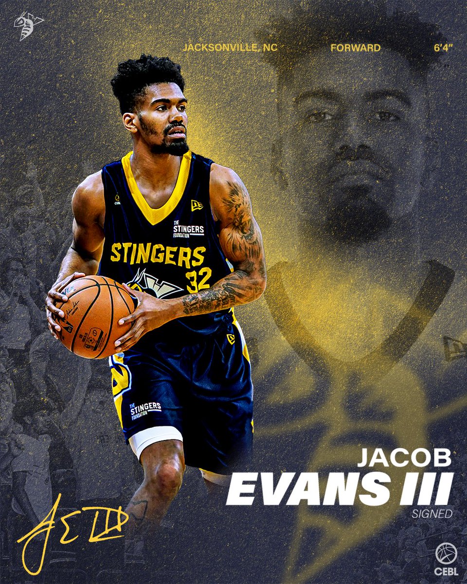SIGNED 🖊️ WELCOME JACOB EVANS 

We have added former NBA first round pick Jacob Evans to our roster. The Cincinnati Bearcats Men's Basketball standout played two season in the NBA primarily with the Golden State Warriors.