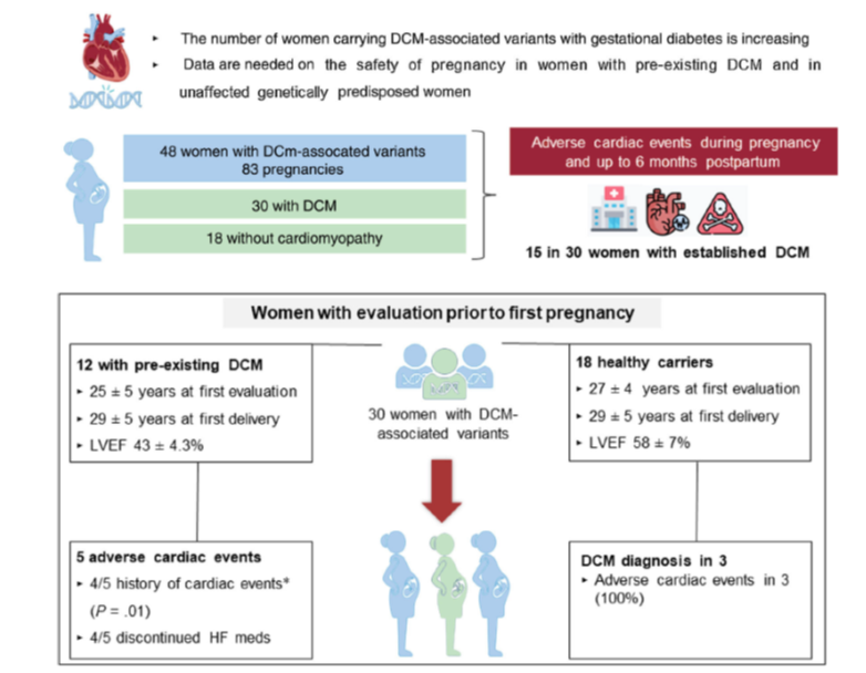 Safety of pregnancy in patients with genetic dilated cardiomyopathy (DCM) and in carriers of DCM-causing genetic variants without the DCM phenotype. Read this article published in @RevEspCardiol by @marestrepoc @dr_pavia revespcardiol.org/en-pregnancy-i…