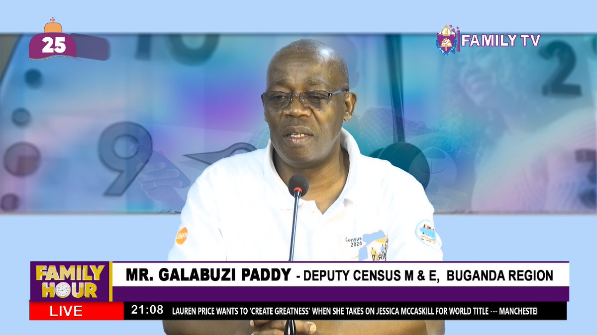 Paddy Galabuzi urges to the informal sector that cannot stay at home, ideally 18 or older, with honest information about the family, provide a contact number incase some information is missing, or to notify when they will be home to be counted.
#UgandaCensus2024 #EnrichingLives
