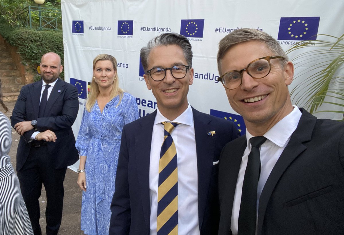 Happy #EUday. Today we celebrate the unique unity & friendship of European nations. Thank you @JanSadek Head of @EUinUG for such strong & inspirational leadership of Team Europe in Uganda🇺🇬 🇪🇺🇩🇰