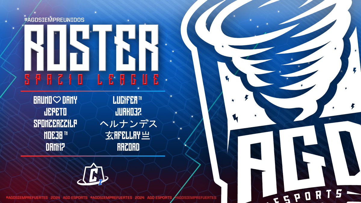 𝘈𝘎𝘋 𝘦𝘚𝘱𝘰𝘳𝘵𝘴 🌪️ (@agd_esports) on Twitter photo 🌀 AGD Academy 🌀 x <a href="/Spazioleague2/">SpazioLeague</a>
🗣️ Staff
<a href="/CristianYairHe2/">Cristian</a>
@PHONEXISTOXCR
<a href="/jepeto_gg/">Jepeto 마리엘라 ✨</a>
<a href="/Adrian_4589/">Adrian</a>
<a href="/VerITO_13_13/">Veronica Lucero</a>
<a href="/xsppppps/">Joseph🇵🇦</a>
👤 Jugadores
<a href="/TheGoldenBruno/">CSQ BRUNO</a>
<a href="/jepeto_gg/">Jepeto 마리엘라 ✨</a>
<a href="/Sponzerzzilp08/">SpOnZeRzZiLp</a>
<a href="/noe30_gg/">Noe30_gg</a>
<a href="/Dani17cr/">Dani17</a>
<a href="/Brayan_crBull/">Brayan</a>
<a href="/CristianYairHe2/">Cristian</a>
<a href="/JuakoMilling/">juako37_cr</a>
@507afellay
<a href="/LuisDarking507/">Fer</a> 🌀 AGD Academy 🌀 x <a href="/Spazioleague2/">SpazioLeague</a>
🗣️ Staff
<a href="/CristianYairHe2/">Cristian</a>
@PHONEXISTOXCR
<a href="/jepeto_gg/">Jepeto 마리엘라 ✨</a>
<a href="/Adrian_4589/">Adrian</a>
<a href="/VerITO_13_13/">Veronica Lucero</a>
<a href="/xsppppps/">Joseph🇵🇦</a>
👤 Jugadores
<a href="/TheGoldenBruno/">CSQ BRUNO</a>
<a href="/jepeto_gg/">Jepeto 마리엘라 ✨</a>
<a href="/Sponzerzzilp08/">SpOnZeRzZiLp</a>
<a href="/noe30_gg/">Noe30_gg</a>
<a href="/Dani17cr/">Dani17</a>
<a href="/Brayan_crBull/">Brayan</a>
<a href="/CristianYairHe2/">Cristian</a>
<a href="/JuakoMilling/">juako37_cr</a>
@507afellay
<a href="/LuisDarking507/">Fer</a>
