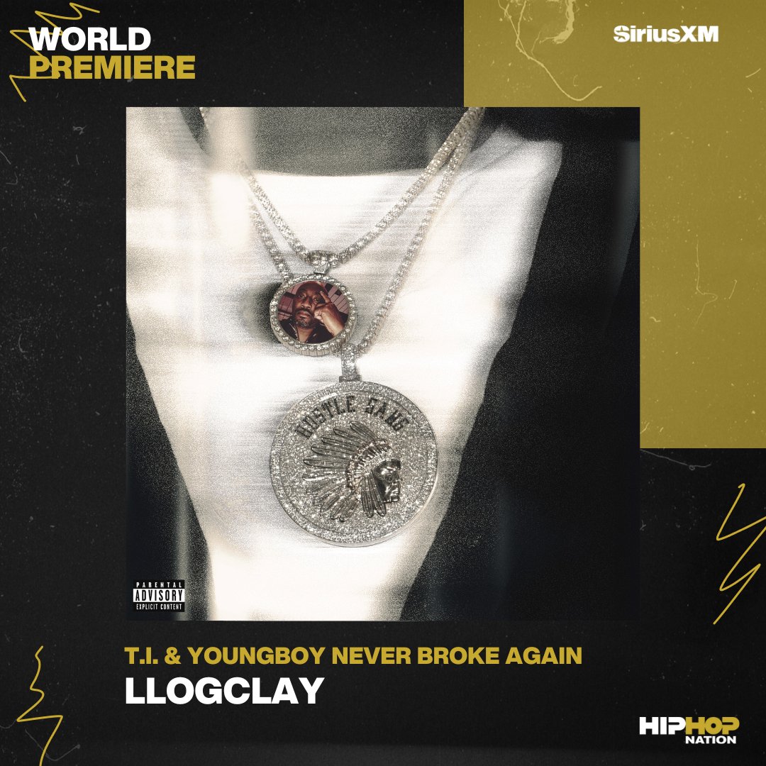 HipHopNation's tweet photo. Playing every hour on the hour, World Premiere of @Tip & @nba_youngboy "LLOGCLAY" 🙏🕊️ https://t.co/xwN9cDHbNP