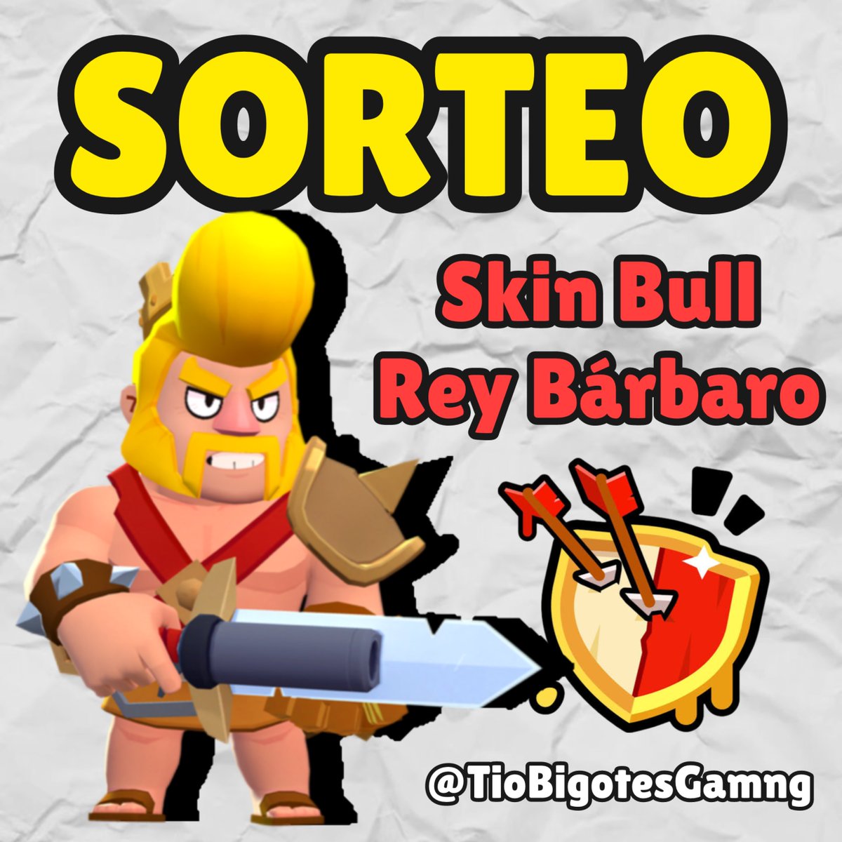 El Tío Bigotes Gaming (@tiobigotesgamng) on Twitter photo ✨ SORTEO / GIVEAWAY BULL REY BARBARO
🎁 1 ganador se llevará esta skin EXCLUSIVA de Bull en Brawl Stars
- Sígueme <a href="/TioBigotesGamng/">El Tío Bigotes Gaming</a>
- RT ♻️ y Like ❤️
- Menciona a dos amigos
Termina el 17 de Mayo
#BrawlStars #GiftedBySupercell ✨ SORTEO / GIVEAWAY BULL REY BARBARO
🎁 1 ganador se llevará esta skin EXCLUSIVA de Bull en Brawl Stars
- Sígueme <a href="/TioBigotesGamng/">El Tío Bigotes Gaming</a>
- RT ♻️ y Like ❤️
- Menciona a dos amigos
Termina el 17 de Mayo
#BrawlStars #GiftedBySupercell