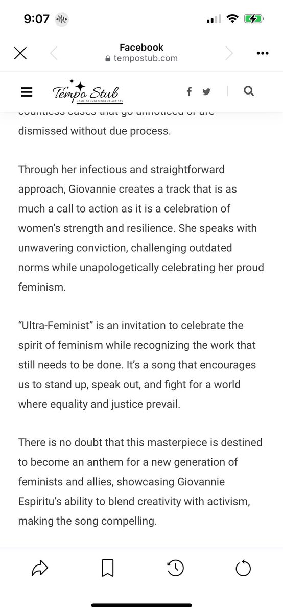 “There is no doubt that this is destined to become an anthem for a new generation of #feminists and #allies.”
🥹🥹🥹 open.spotify.com/album/4kT3OOgL…

#feministas