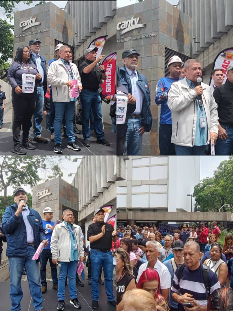 #9Mayo Caracas FETRATEL INFORMA Comunicado #1.409 Desde el CUFA, Fetratel participó hoy en una multitudinaria actividad de recolección de firmas en el NEA, en defensa de PDVSA. Esta iniciativa se realizó de manera simultánea en todos los estados. #BidenLevantaLasSancionesYa