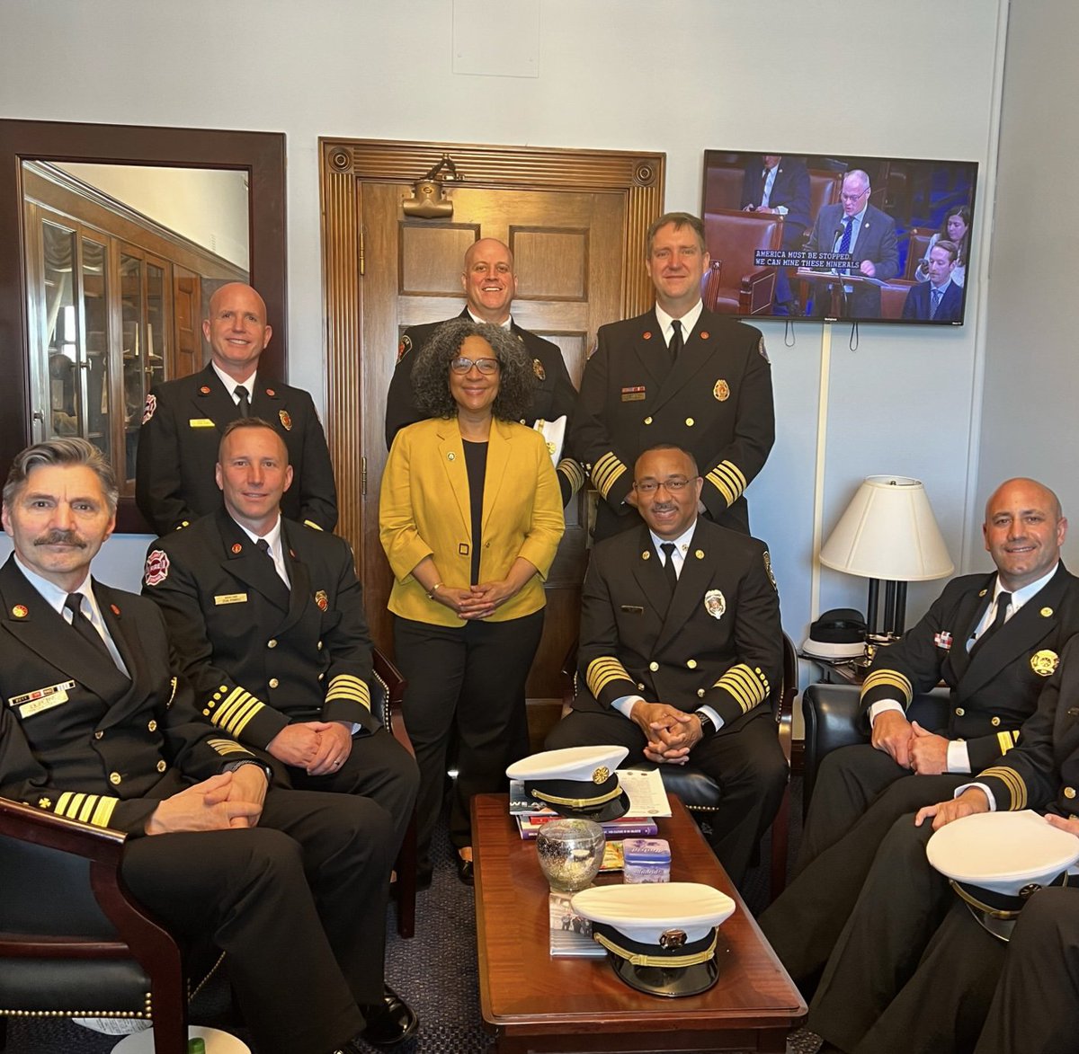 Our firefighters are pillars of the community - responding to emergencies, engaging with residents, and serving as local leaders. I enjoyed meeting w/ Fire Chiefs to discuss more ways the federal gov't can support them.