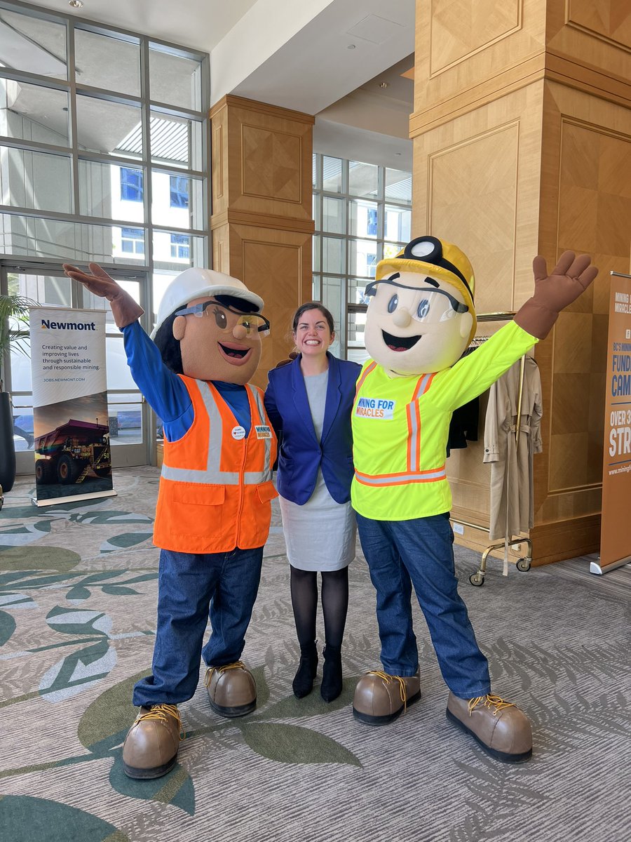 Celebrating #MiningMonth with the @BoardofTrade annual address from @goehring_m and @MA_BC, this time featuring some special guests, Buddy and Betty! 
#Mining4Miracles @Mining4Miracles