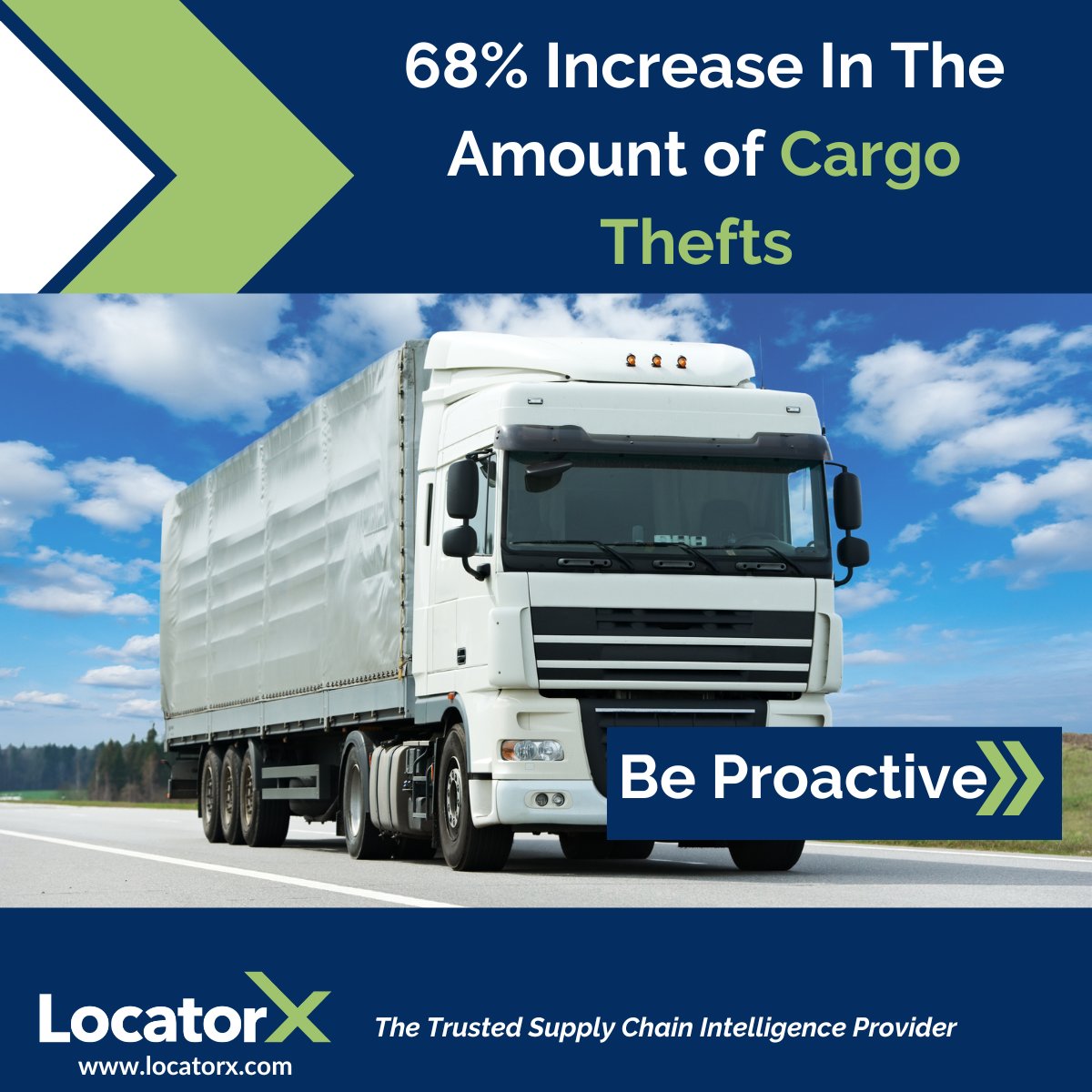 According to CargoNet, Q4 Y/Y thefts surged 68% in '23. We t𝐫𝐚𝐜𝐤 𝐚𝐭 𝐭𝐡𝐞 𝐩𝐚𝐜𝐤𝐚𝐠𝐞 𝐥𝐞𝐯𝐞𝐥 not the truck level. 

Knowing where the truck is, is only half the battle. We help you win the other half. 

Learn More> bit.ly/3SUO7xe

#SupplyChain #cargotheft