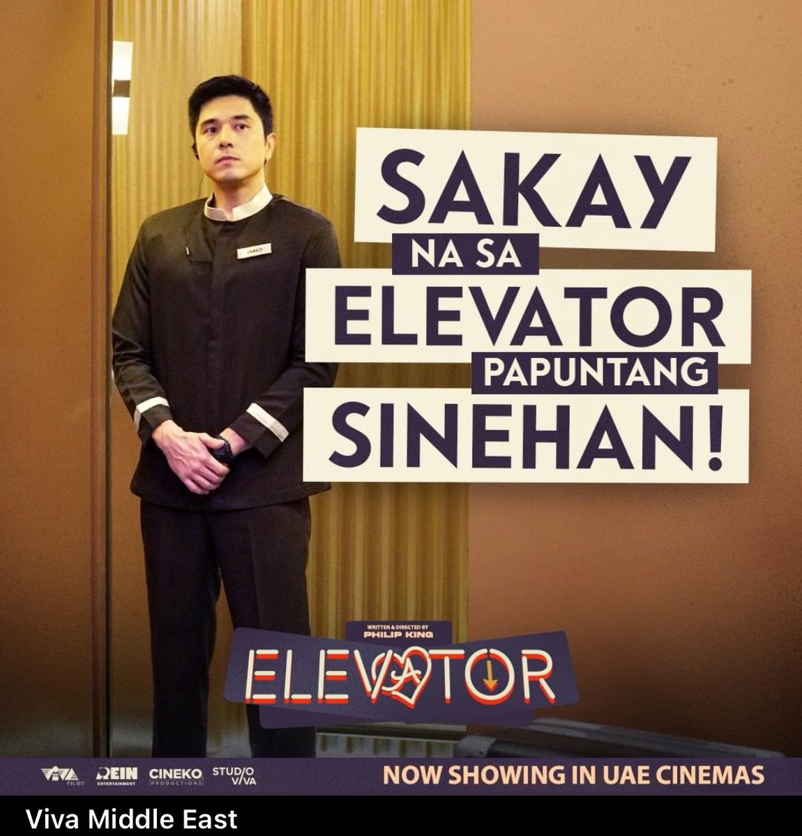 Hello Kabayan. Tara nuod tayo!
Now showing in UAE Cinemas 💚❤️

#elevatorthemovie #pauloavelino #kimpau #novocinemas #voxcinemas #starcinemas #myUAE #UAE #OFW