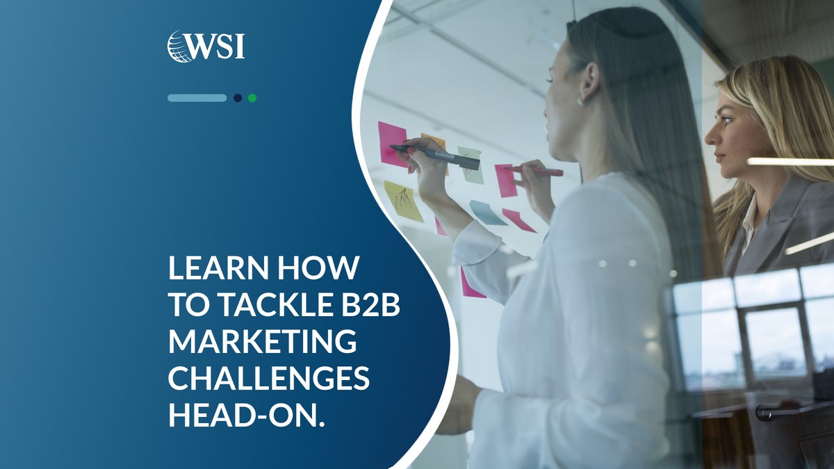 In 2024, buyers will be overwhelmed with an abundance of information aiming to highlight their problems. #WSIWebInspirations
Read Forbes’ list of the top 10 marketing challenges that B2B businesses face here: 

rpb.li/OupT