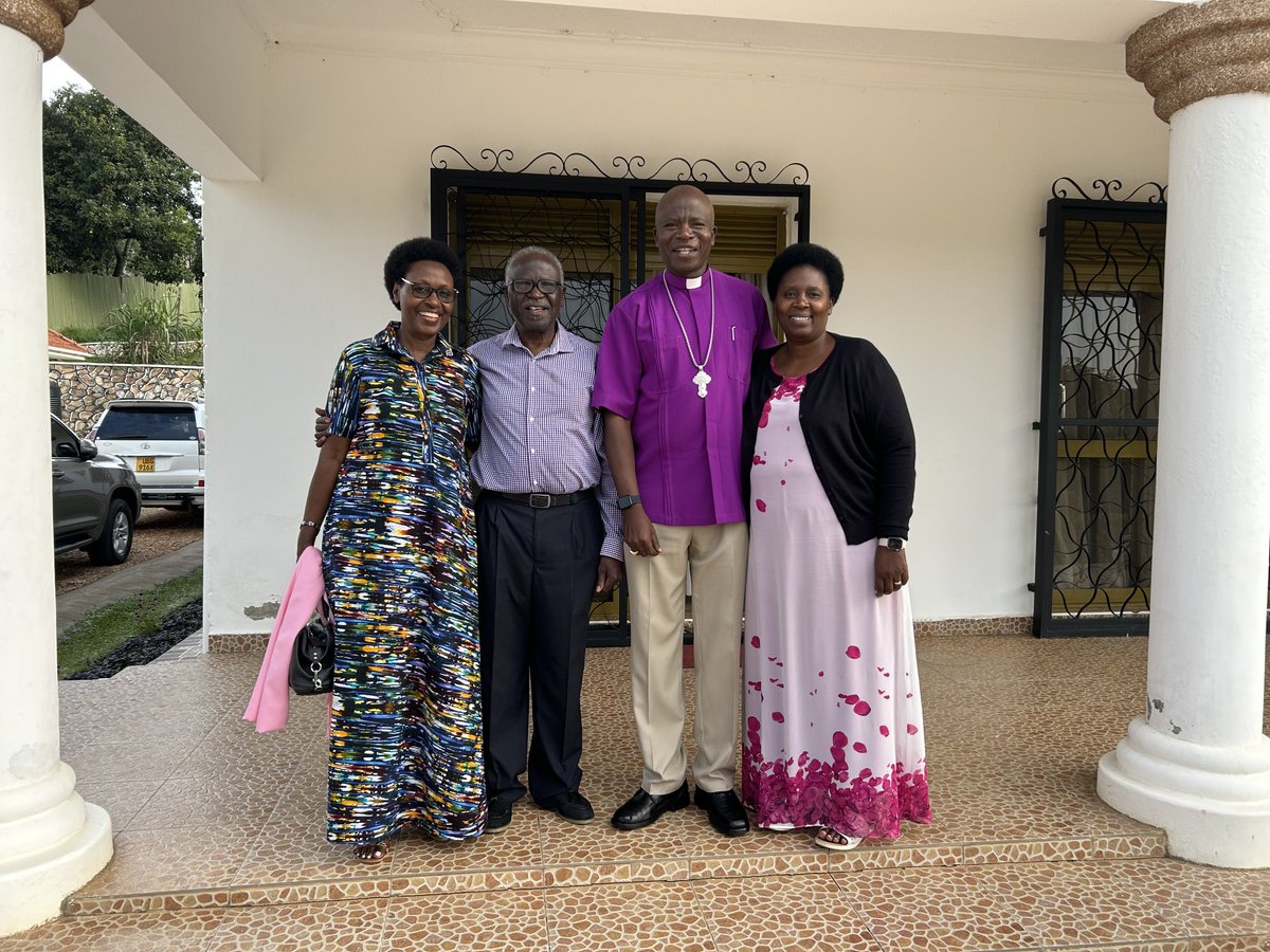 My wife Florence and I were this evening honored to host Rt. Rev Dr. Edward and Mama Vasta Muhima. We spent quality time basking in one another’s presence. As iron sharpens iron, so one person sharpens another.