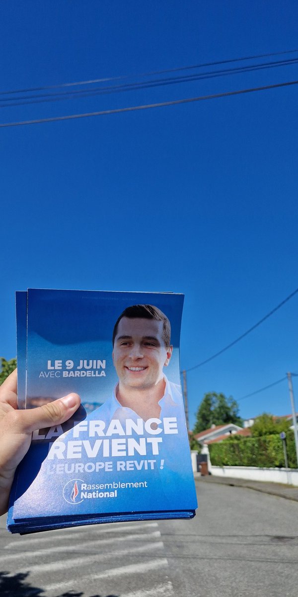 Des actions et un beau temps! ☀️
#VivementLe9Juin