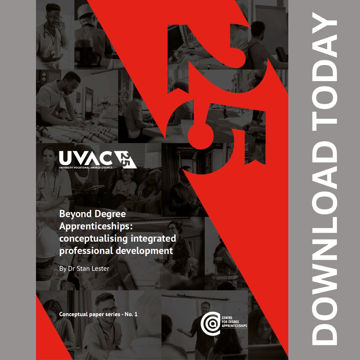 In a series of concept & discussion papers, UVAC celebrates 25 yrs of working on behalf of the higher education sector to champion higher level technical, professional education and skills, and routes into the professions. The first, by Dr Stan Lester - shorturl.at/bhwHX