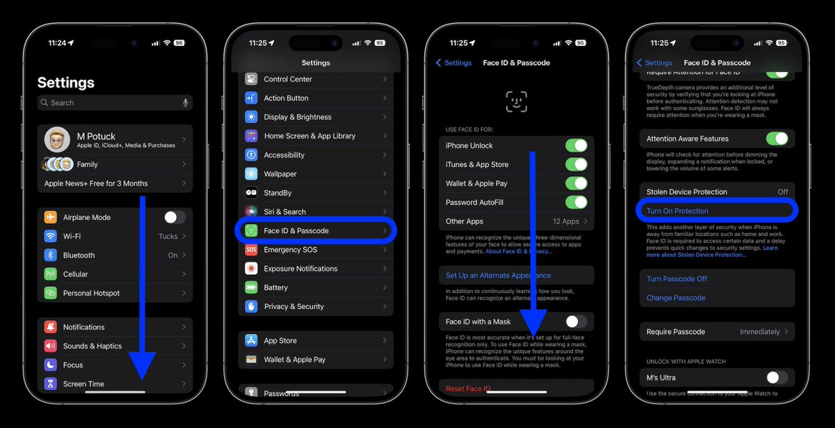 How to Enable Stolen Device Protection on iPhone

#iphone #security #securitysolutions #deviceprotection #Apple #smartphone #securityguard #rapidhacek #techhouse #TechEducation #royalrapidhacek #howto #tipsandtricks #weekendvibes #fridayfeeling

Credit to:
www.macrumors