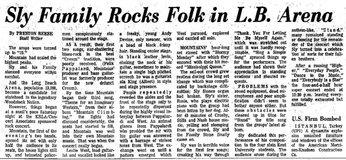 OTD ✨️ May 9, 1970 Long Beach Arena, Long Beach, CA #Funk #Soul