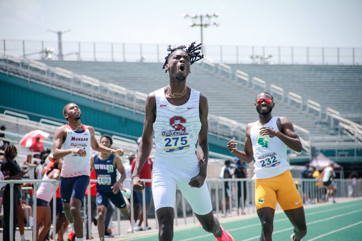 @scsuxctf SCSU SETS TWO SCHOOL RECORDS, ONE MEAC MARK; RATLIFF NABS OUTSTANDING FIELD HONORS AT 2024 MEAC TRACK & FIELD CHAMPIONSHIPS; WOMEN FINISH FOURTH AND MEN SIXTH OVERALL. For complete story visit scsuathletics.com #wearescstate #bulldogtenacity