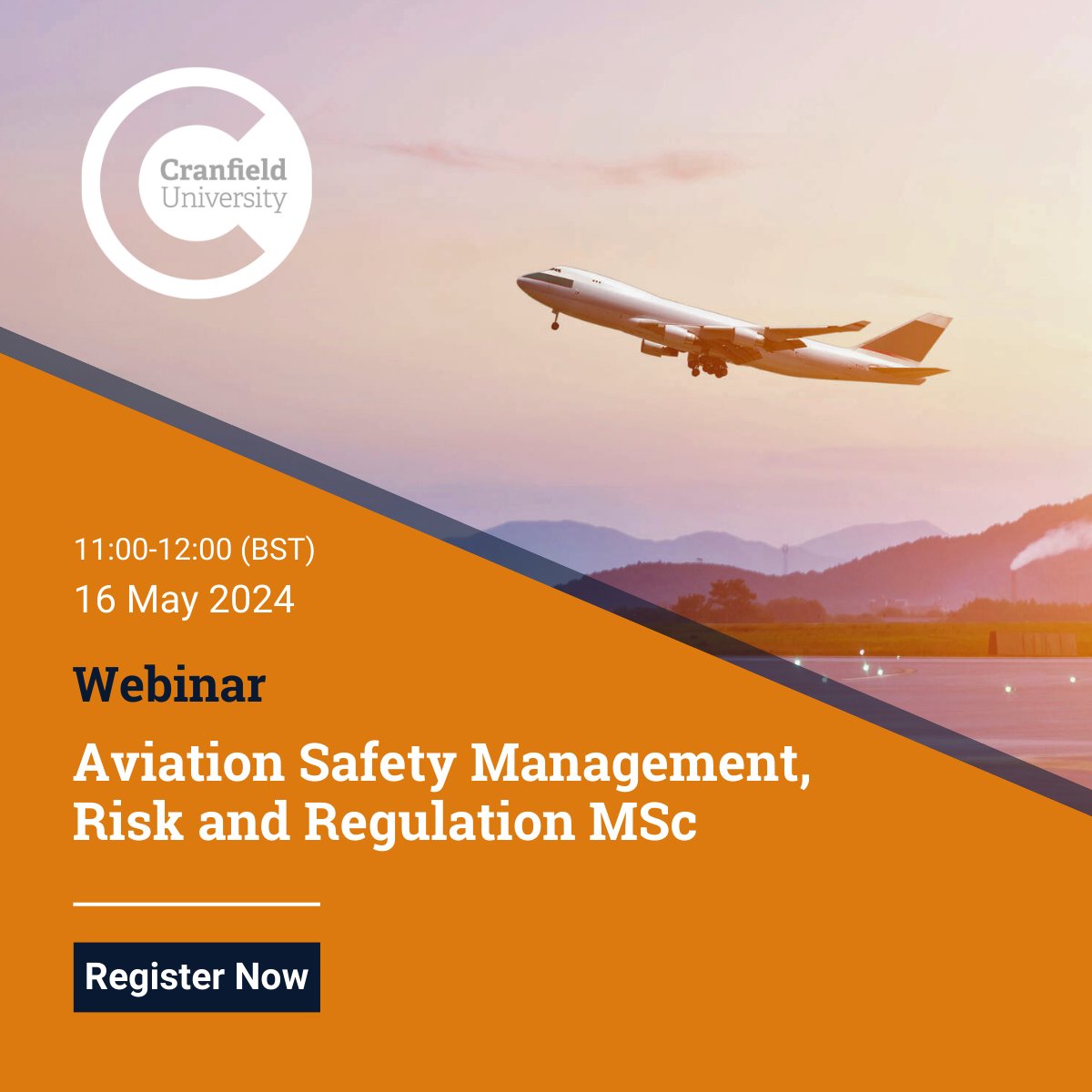 Join us & UK CAA International for our Aviation Safety Webinar! Get insights on risk, regulation & the future of flight. Perfect for career starters & enthusiasts. Register now! #AviationSafety #webinar Register Now: bit.ly/4aBtEmU