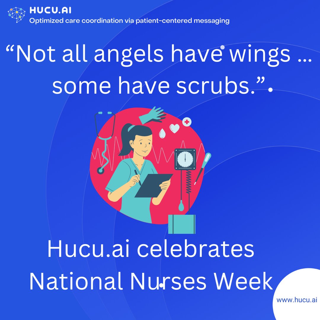 Nurses are the backbone of our healthcare system. Hucu.ai has the utmost appreciation for their tireless yet compassionate care. Happy National Nurses Week
#NursesWeek #Innovation #Healthcare #PAC #LTC