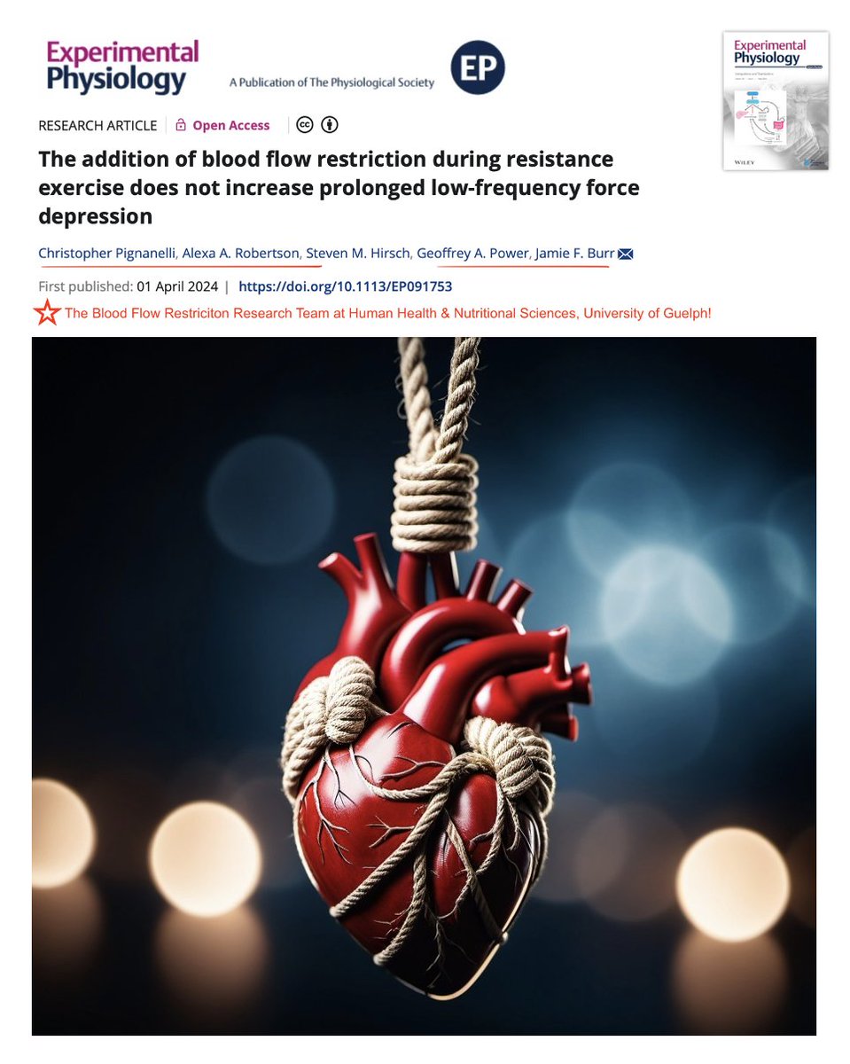 HHNS at UofG (@uofg_hhns) on Twitter photo 🩸BLOOD FLOW RESTRICTION DOESN'T HINDER NEUROMUSCULAR RECOVERY!
🗞️Experimental Physiology
🔎physoc.onlinelibrary.wiley.com/doi/full/10.11…
🎓CHRIS PIGNANELLI, PhD Student <a href="/UofG_HHNS/">HHNS at UofG</a>!, et al
🥼Prof. Jamie Burr's Lab Team <a href="/UofGResearch/">UofGResearch</a>!
🚴Human Performance Lab: hplguelph.weebly.com
🏛️#UofG #UofGCBS 🩸BLOOD FLOW RESTRICTION DOESN'T HINDER NEUROMUSCULAR RECOVERY!
🗞️Experimental Physiology
🔎physoc.onlinelibrary.wiley.com/doi/full/10.11…
🎓CHRIS PIGNANELLI, PhD Student <a href="/UofG_HHNS/">HHNS at UofG</a>!, et al
🥼Prof. Jamie Burr's Lab Team <a href="/UofGResearch/">UofGResearch</a>!
🚴Human Performance Lab: hplguelph.weebly.com
🏛️#UofG #UofGCBS