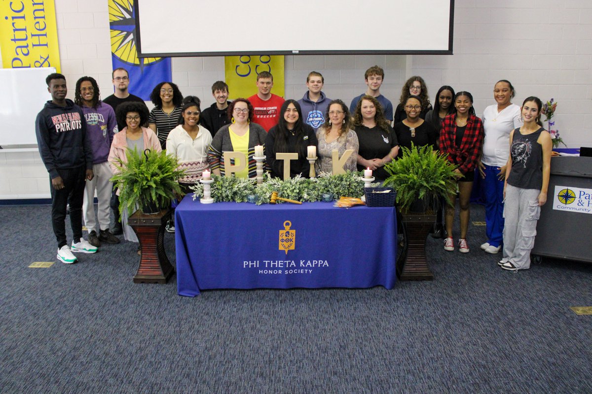 VCCS_SO's tweet photo. Introducing @PatrickHenryCC's newest PTK inductees. #PTKproud https://t.co/5GhNVDhkJY