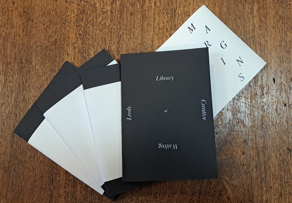 A fantastic evening celebrating the launch of the hand-made chapbook 'Margins', featuring creative writing by students at @lau_writing after their visit earlier this year. Buzzing! Copies on sale soon.