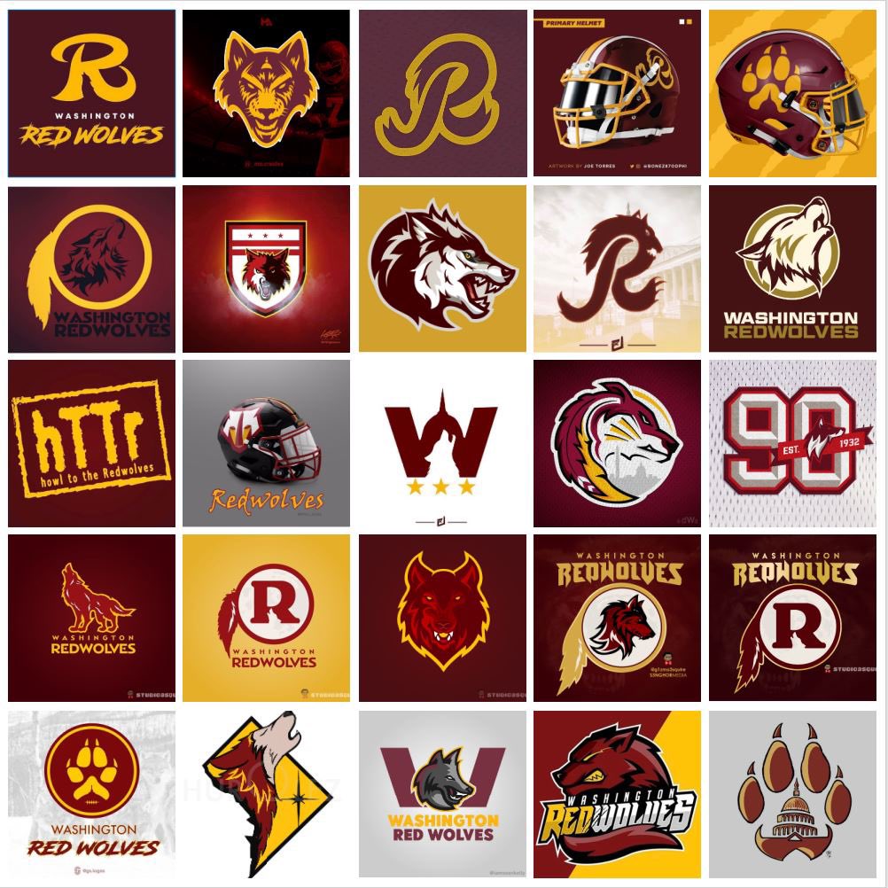 TheDCWolfpack's tweet photo. Just a reminder of all the hard work from the concept artists.
#redwolves #httr #redskinsnamechange #redskinsrebrand #concept #logos #custom #httredwolves #dmv #washington #nfl #namechange #football #nflpa #thedcwolfpack #washingtonwolves #washingtonfootball https://t.co/dNiG1cj3aA