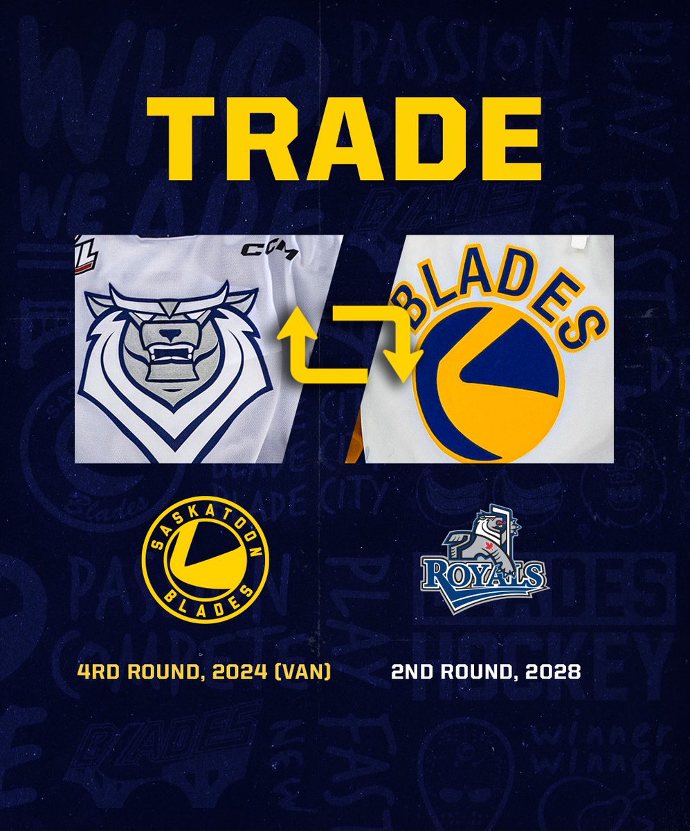 TRADE 🚨 The Saskatoon Blades nabbed a fourth-round pick in this year's @TheWHL Prospects Draft from the Victoria Royals