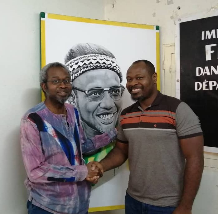 Avec le camarade Guy Marius Sagna, député du peuple sénégalais, militant pour la libération de l'Afrique.