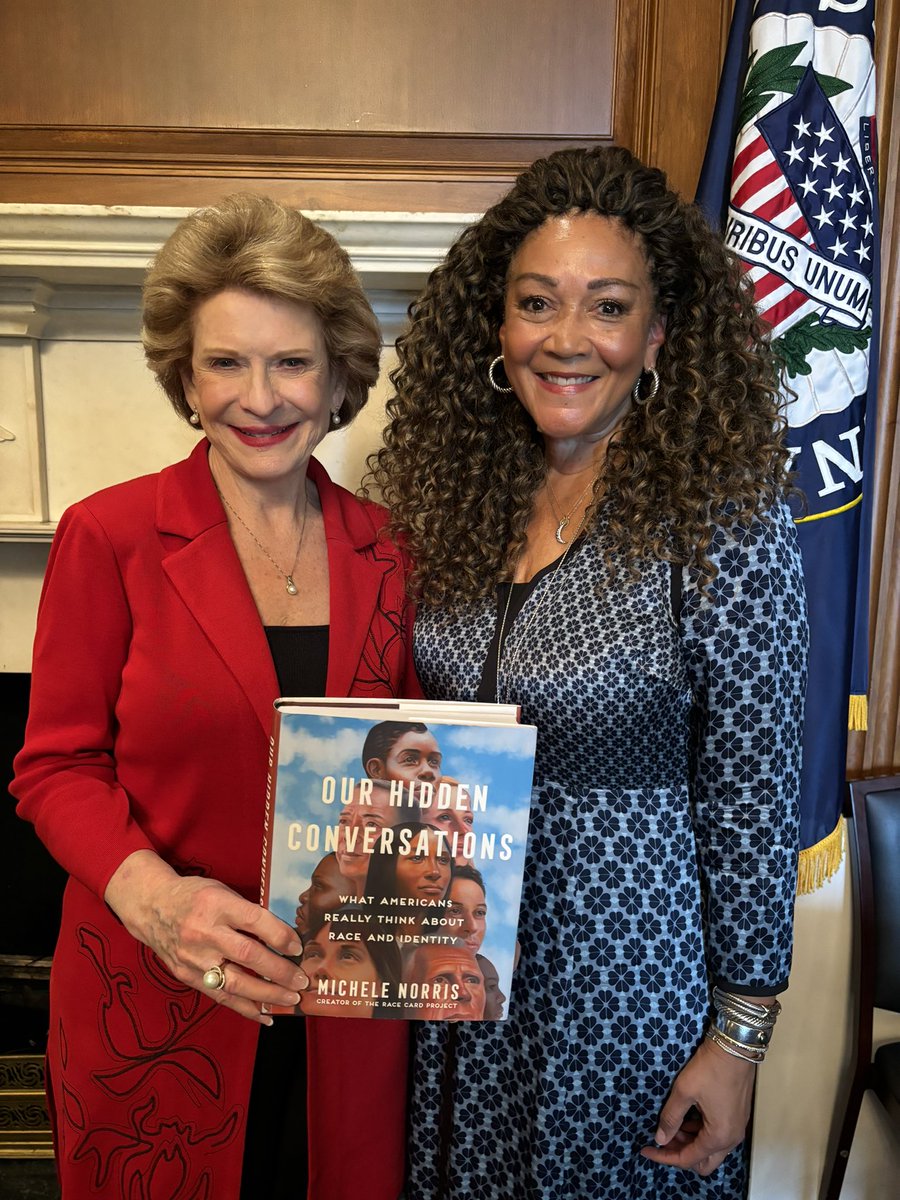 .@Michele_Norris is an incredible author, story teller, and story collector! Her book, Our Hidden Conversations, based on her Race Card project is powerful and revealing. It was so inspiring to hear from her today.