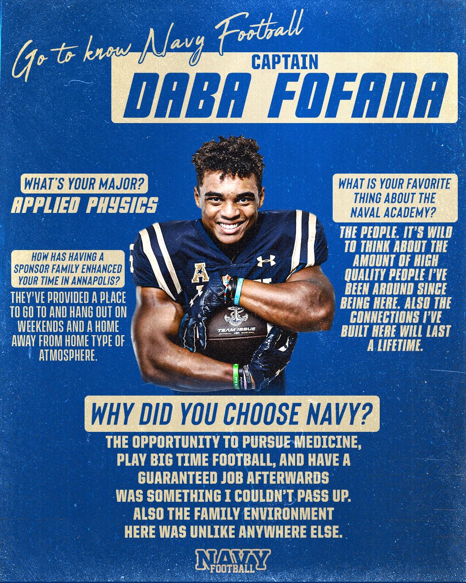 Why Navy? Captain @FofanaDaba tells you what makes this place so special 🫡🐐⚓️ #GoNavy | #LetsFly25