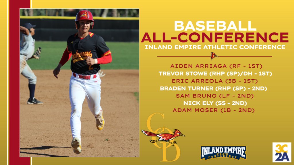 STORY! ⚾ Congratulations to our @CollegeOfDesert @CODBaseball24 team on their All-Conference selections! ⚾👏 desert.prestosports.com/sports/bsb/202…
