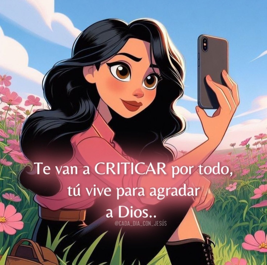 Te van a CRITICAR por todo, tú vive para agradar a Dios..

Instagram 👉 @cada_dia_con_jesus

tiktok.com/@cada_dia_con_…

#jesus #cristoviene #diostebendiga #labiblia #imagenescristianas #palabradevida #reflexionesdeldia #jesusenticonfio