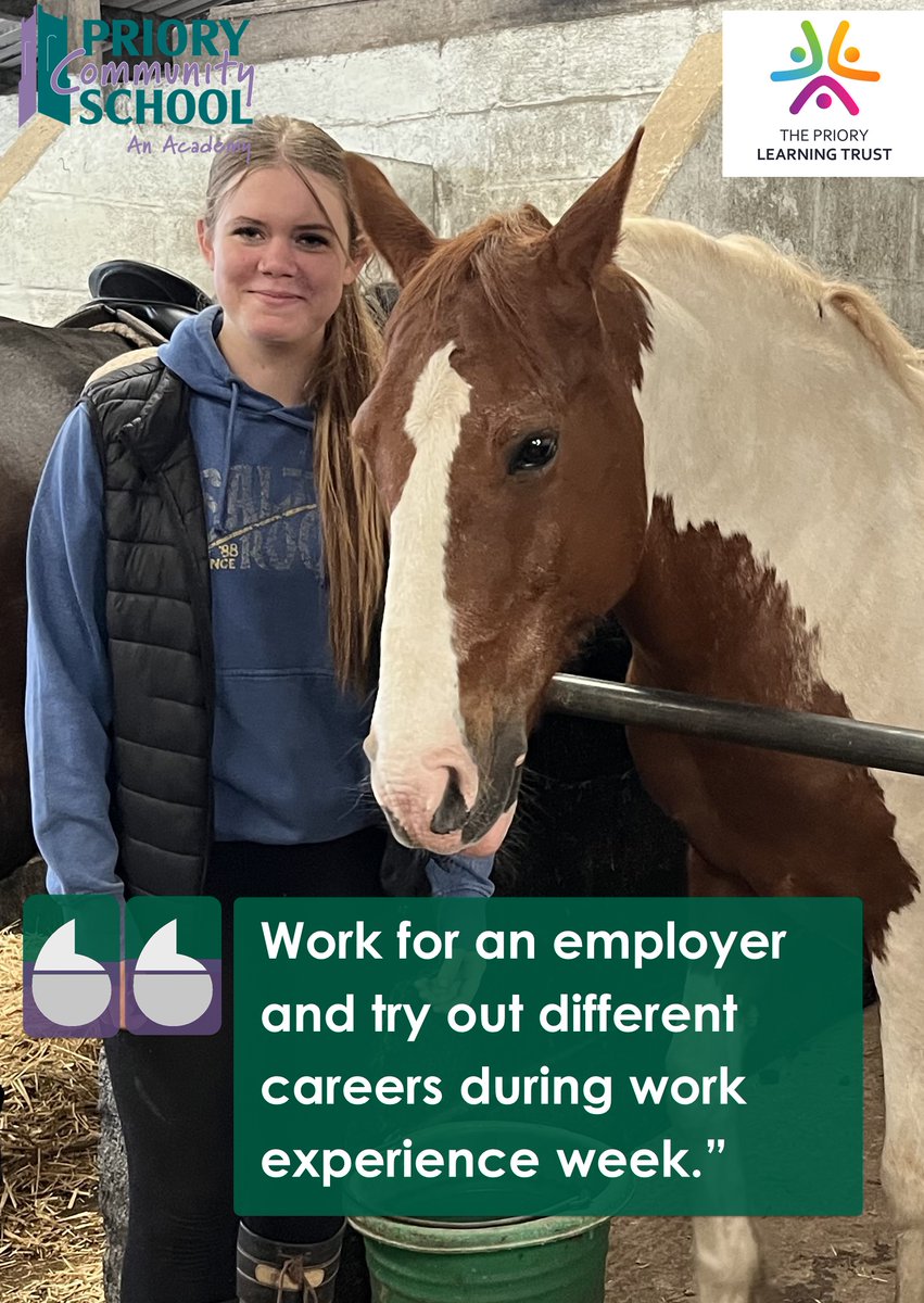 Year 10 work experience 2024 at Priory Community School Academy. They are digging deep, smashing stereotypes and making their families and school proud. THANK YOU for everyone's help and support. @VickyBush17