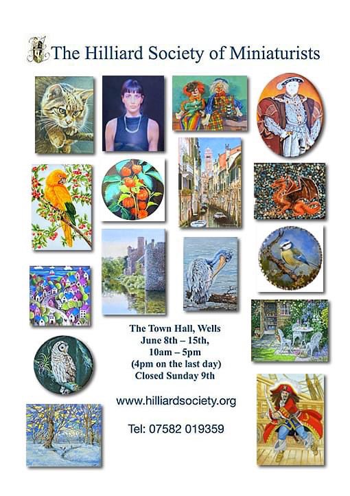 Not long now until @hilliardsoc of Miniaturists exhibition begins. I’ve got Open Studios, so won’t be able to attend, but if you’re in beautiful Wells, it’s definitely worth a visit.
(I’m also chuffed I made it into the poster!!, can you spot mine?)
#mhhsbd #miniatureart #sbs