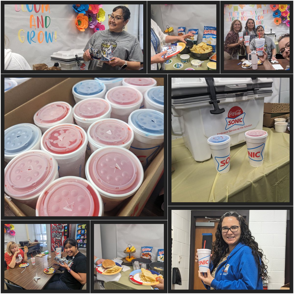 Sonic for the win! Thank you so much to Sonic, Simpkins family, and Prince of Peace for all of today's goodies. Elrod teachers and staff are very grateful! @sonicdrivein PrinceofPeace @nothingbundt