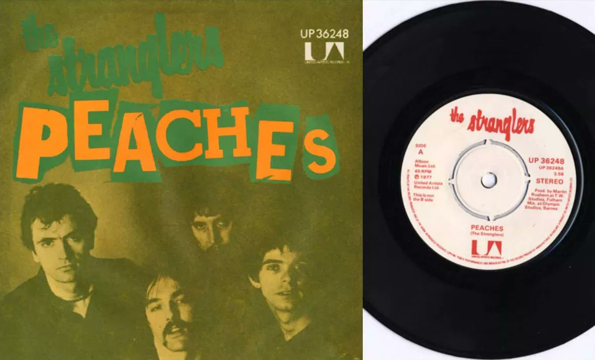 Strolling along minding my own business Well there goes a girl and a half She's got me going up and down She's got me going up and down... Released this week in 1977 'Peaches' the second single by the #Stranglers, taken from their debut studio album Rattus Norvegicus.