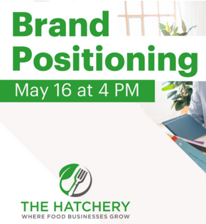 5/16

<a href="/sarahasitz/">Sarah Sitz</a> and Ashley Alden discuss marketing for your new food products

4pm <a href="/TheHatcheryChi/">The Hatchery Chicago</a> 

thehatcherychicago.ticketspice.com/brand-position…