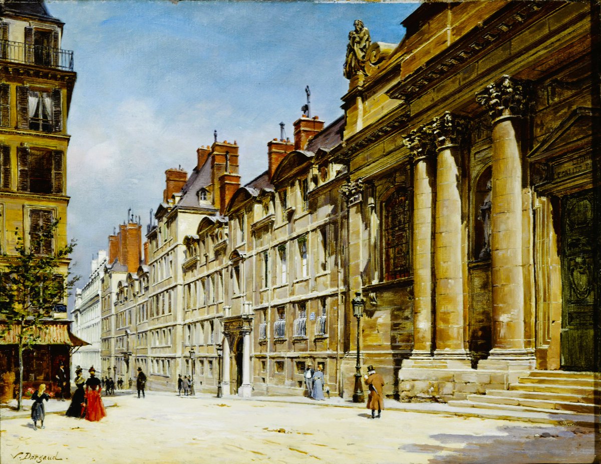 Paul Joseph Victor Dargaud,  1873 - 1921,  French painter;  La Sorbonne