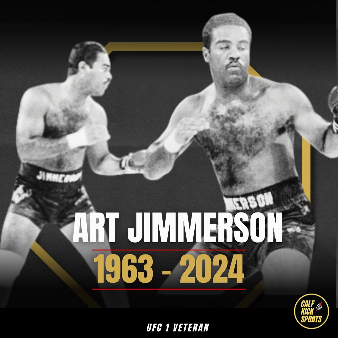 UFC 1 legend Art Jimmerson has passed away. He was one of the first to ever do it, and faced Royce Gracie. He helped build the sport.