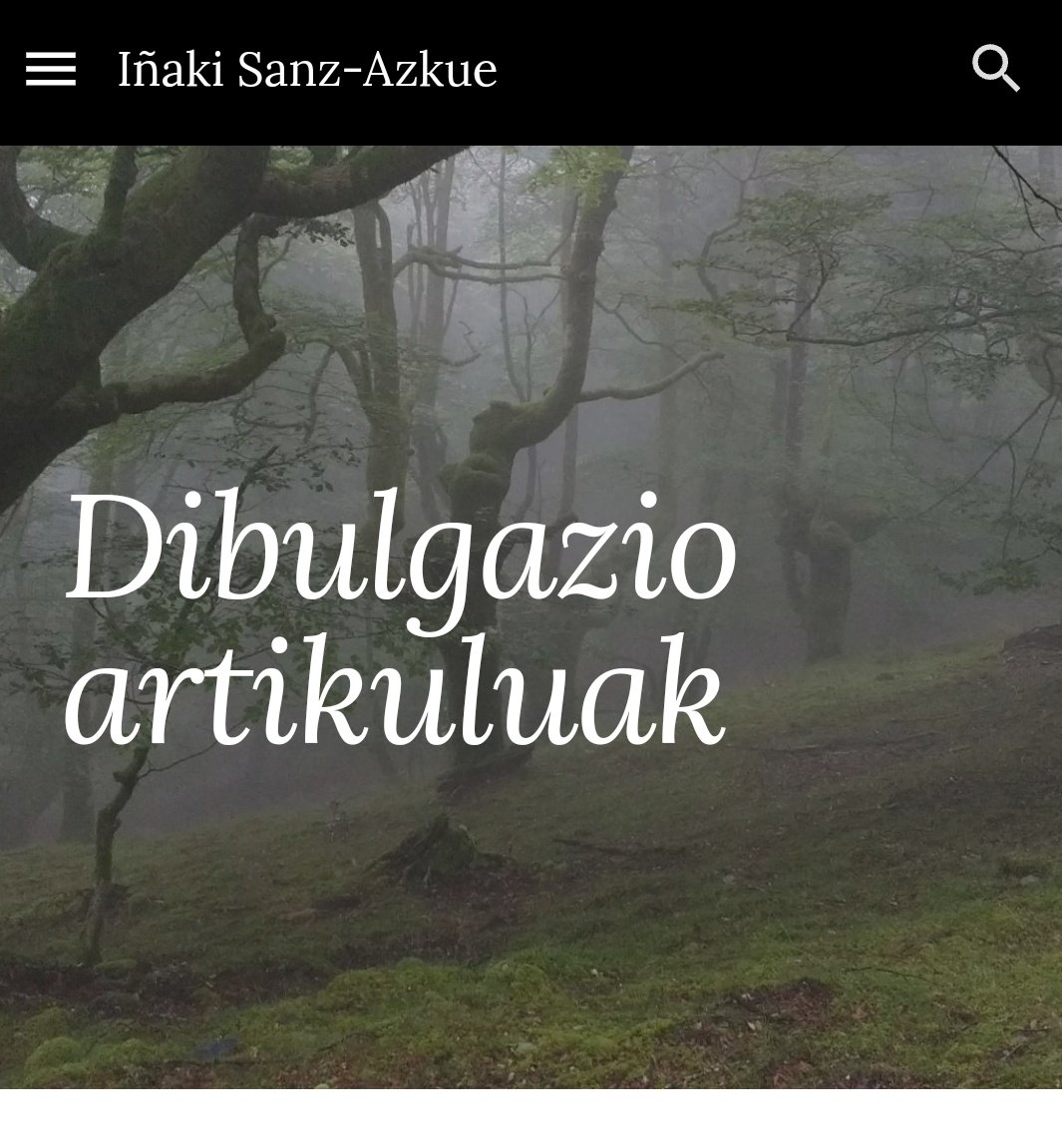 Azken asteetan idatzitako hiru erreportajeak sartu ditut web orrian. Inork saltseatu nahiko balu, bertan aurkituko ditu aurreko guztiak ere. 90 erreportaje guztira. 50 ingurumenari loturikoak, euskaraz, hainbat egunkaritan eta aldizkaritan publikatuak. ⬇️ sanz-azkue.eus/dibulgazio-art…