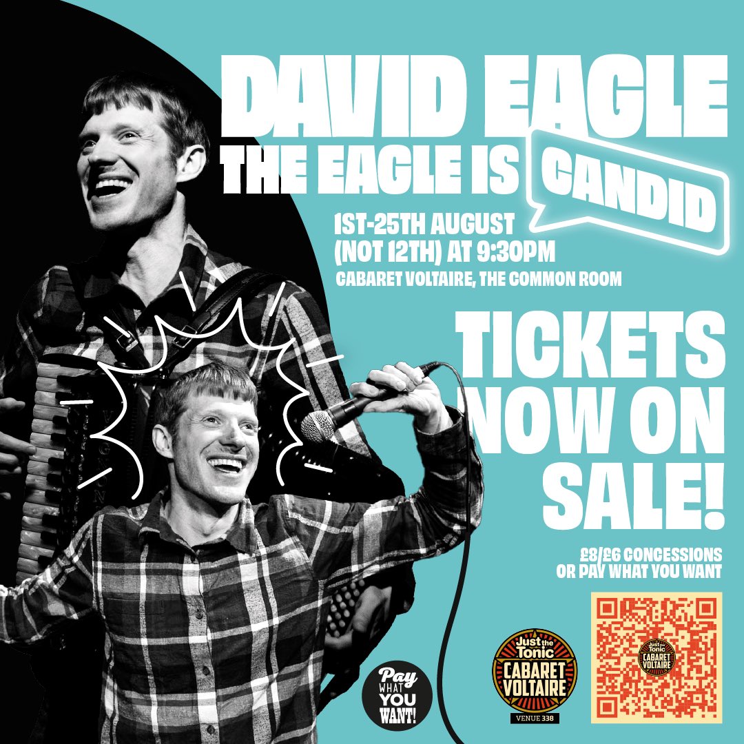 This August, I’ve been granted a leave of absence by The Young’uns. They made me complete a ridiculous amount of paperwork and sign a legal contract to state that I won’t join any other folk bands. I’m taking my first stand up show to Edinburgh Fringe. Tickets available now.